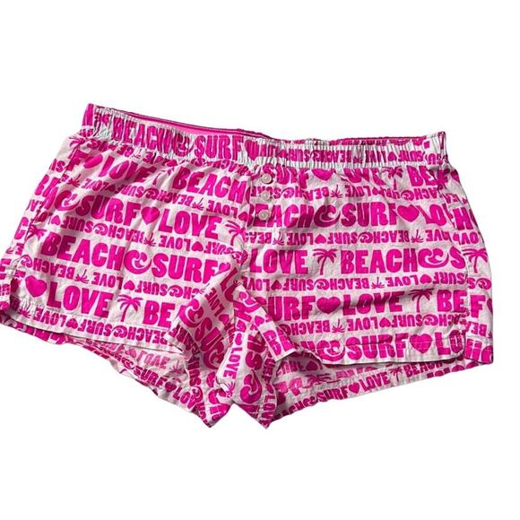 Old Navy Intimates Pink and White Pajamas Shorts Sz S - Picture 1 of 11